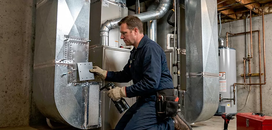 Supply and Return Plenum Repair in West Orange