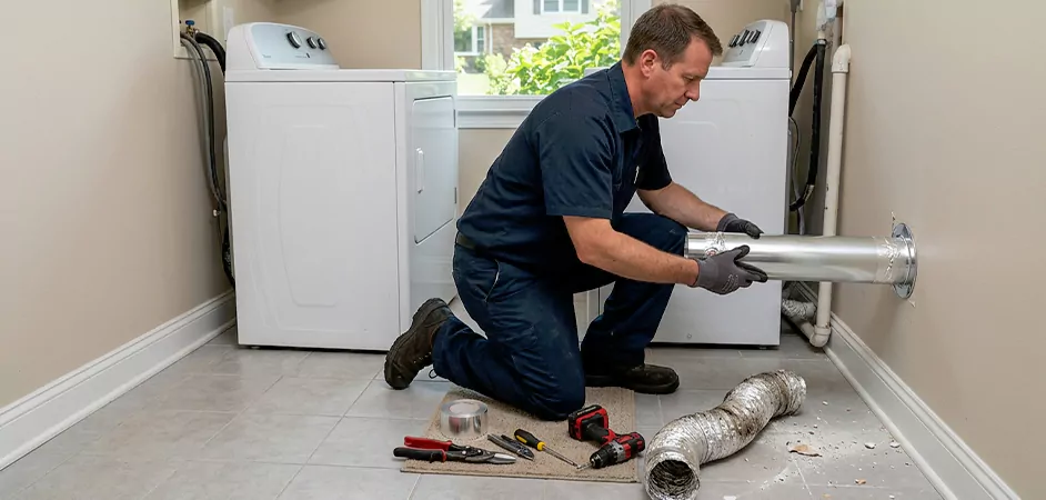 Dryer Vent Replacement in West Orange